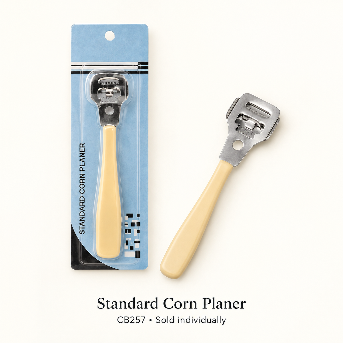 Standard Corn Planer CB257 — slim cream handle and retail packaging