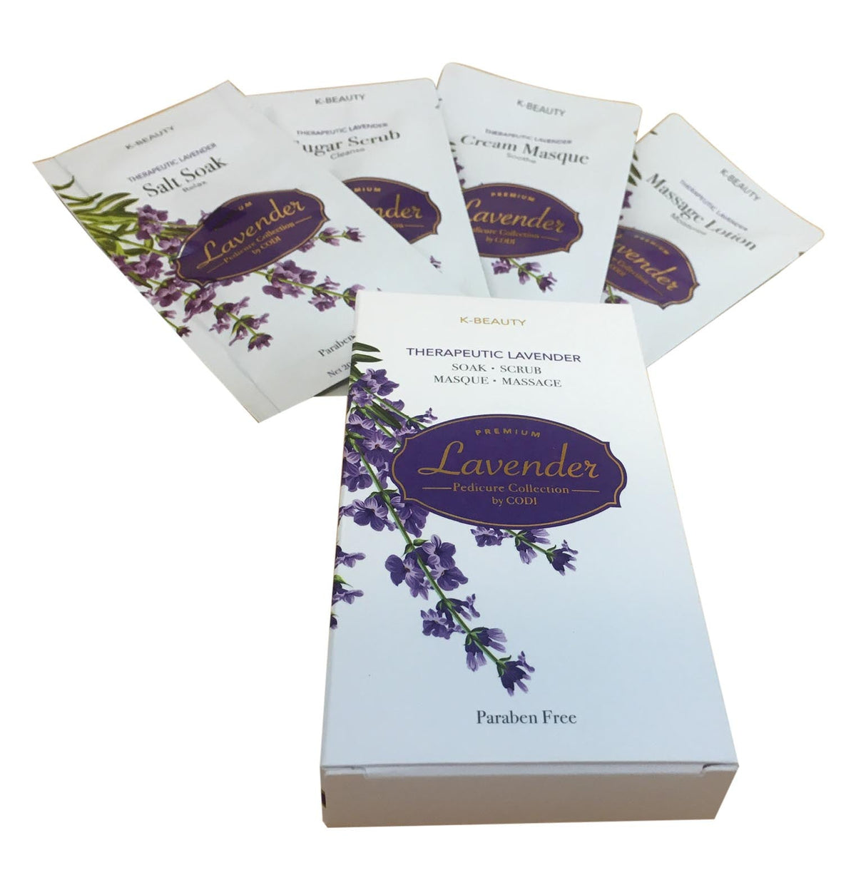CODI Lavender: retail kit with four individual treatment sachets