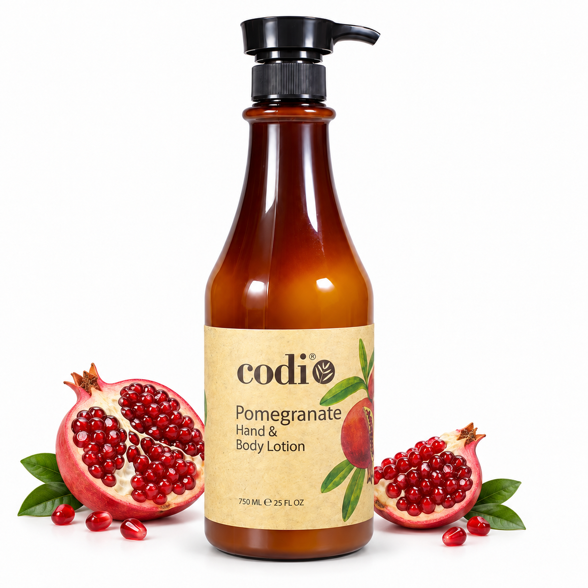 Codi Pomegranate Lotion · 750ml Pump with scent botanicals