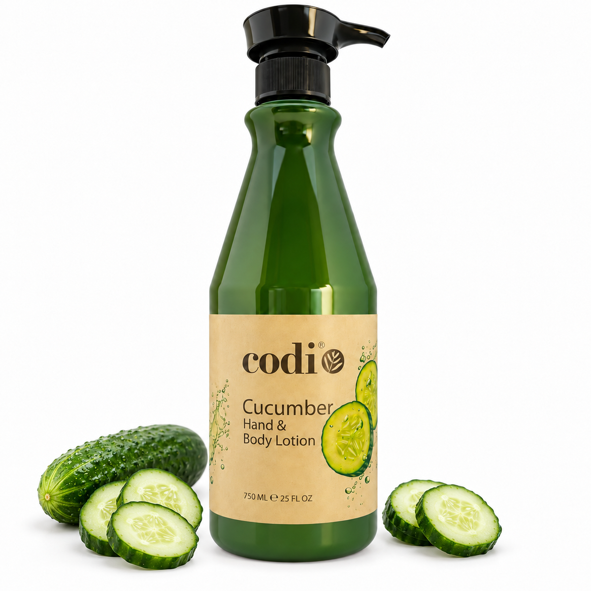 Codi Cucumber Lotion · 750ml Pump with scent botanicals