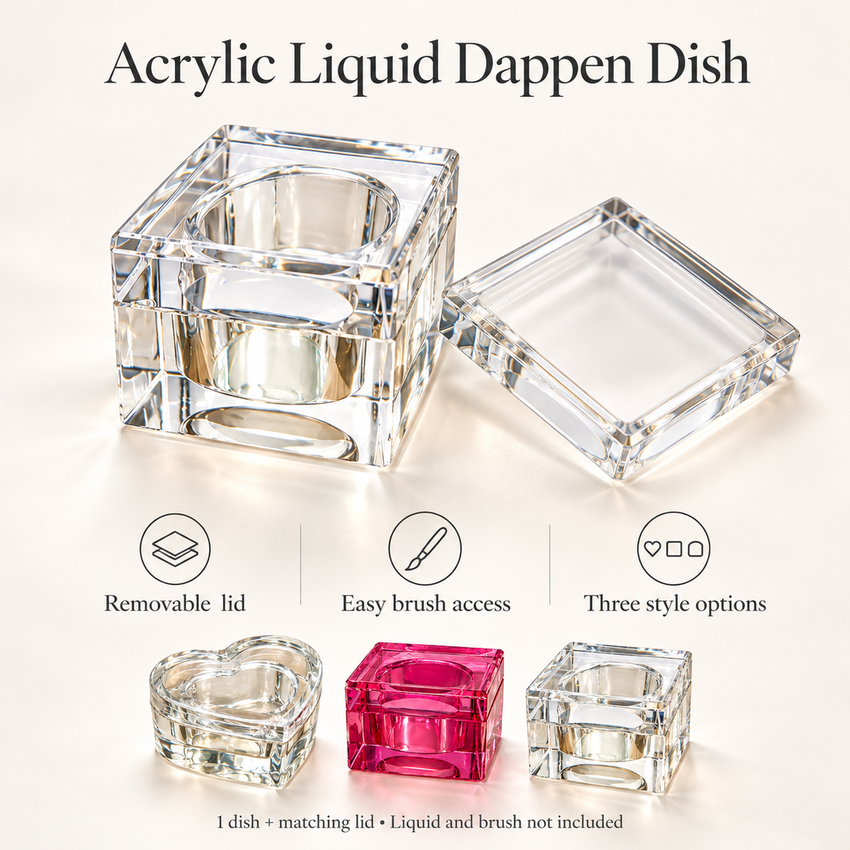 Dappen dish features and included matching lid