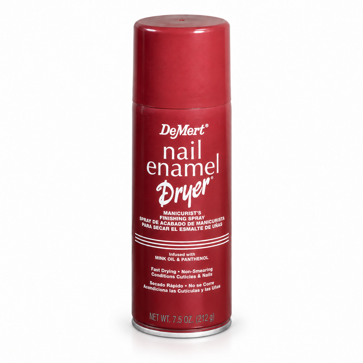 DeMert Nail Enamel Dryer 7.5 oz — single can shown; choose 1, 6 or 12 cans