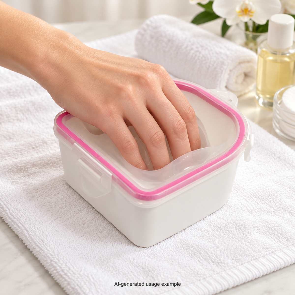 DL Pro Deluxe Warming Manicure Bowl – DL-C240 — AI-generated usage example