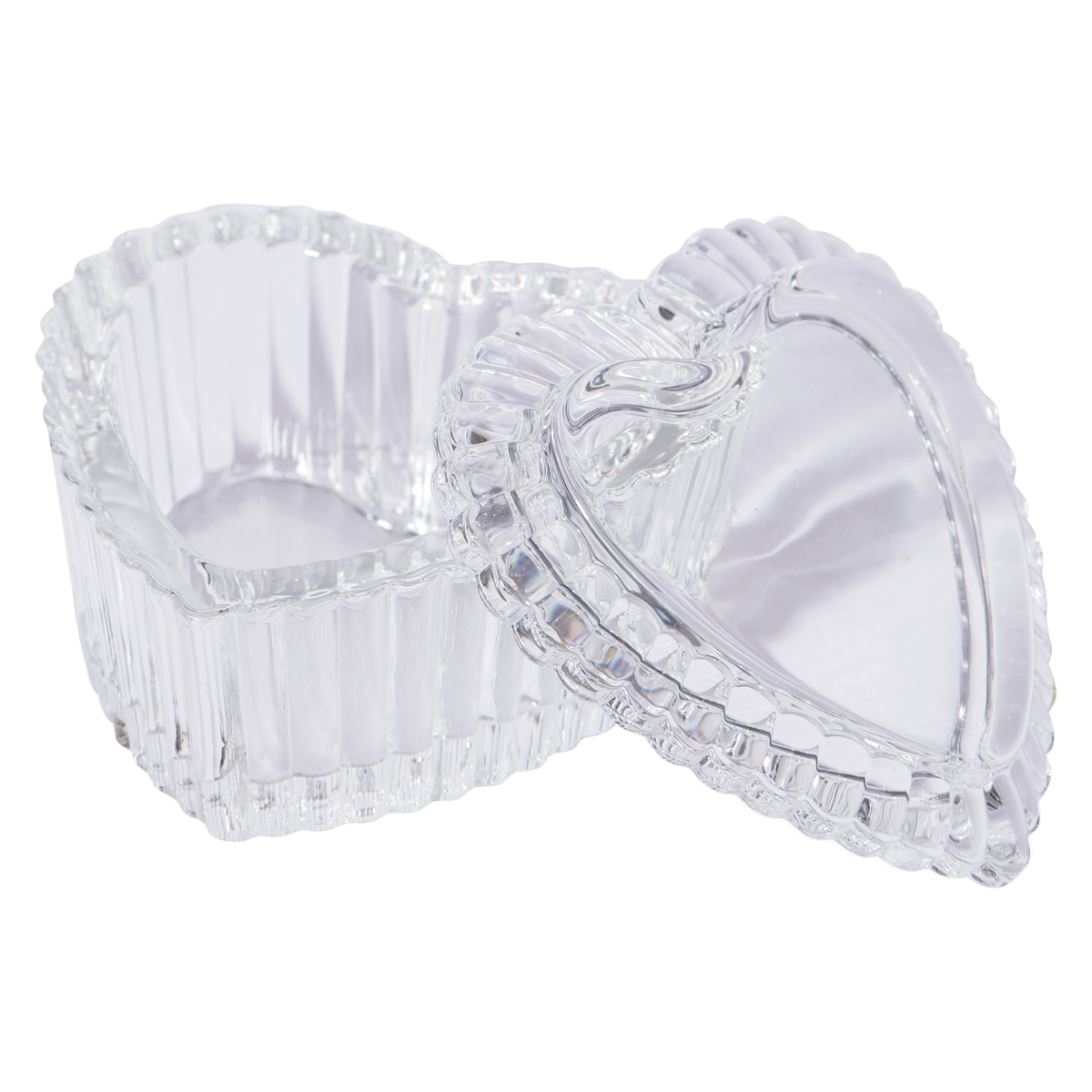 DL Pro Heart-Shaped Glass Jar with Lid — 45 mL | DL-C442