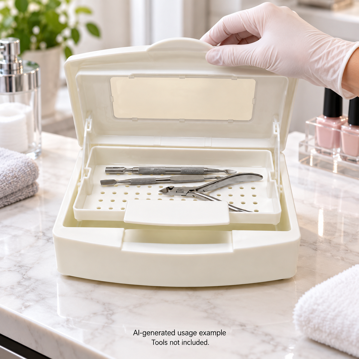 DL Pro See-Thru Tool Soaking Tray – Tray Only – DL-C449 — AI-generated usage example