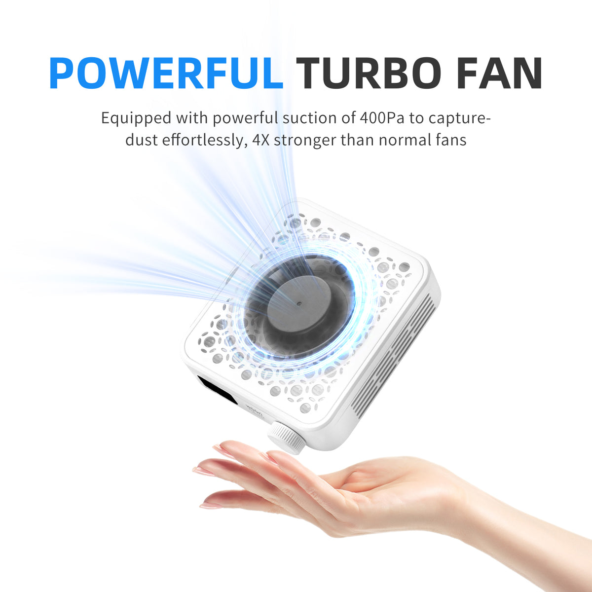 WOORI Professional Brushless Nail Dust Collector – 3800RPM