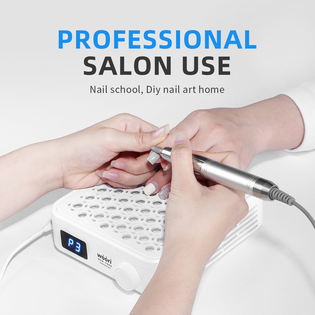 WOORI Professional Brushless Nail Dust Collector – 3800RPM