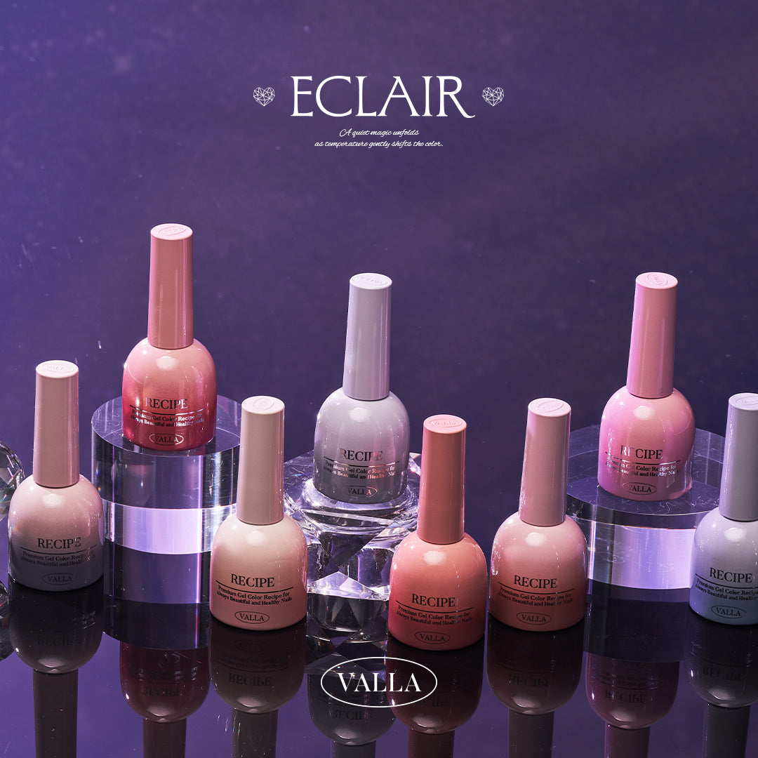 VALLA GEL ECLAIR 温度で色が変わるジェルコレクション 8色セット 8 Color Temperature Change Gel | HEMA, HPMA & TPO Free – Its