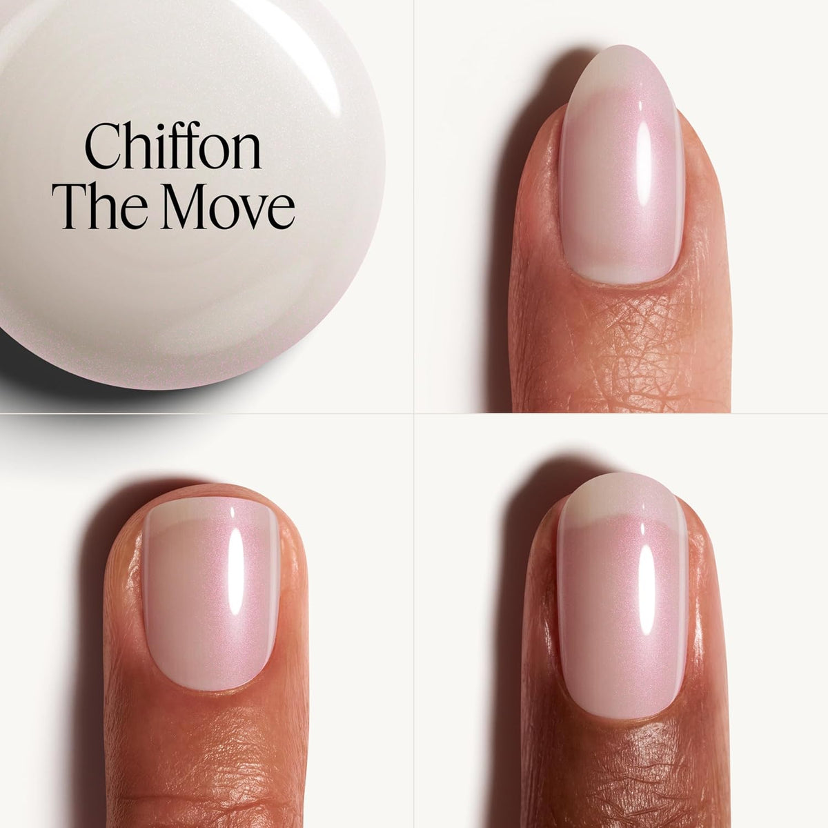 Essie Gel Couture #007 Chiffon the Move color swatch