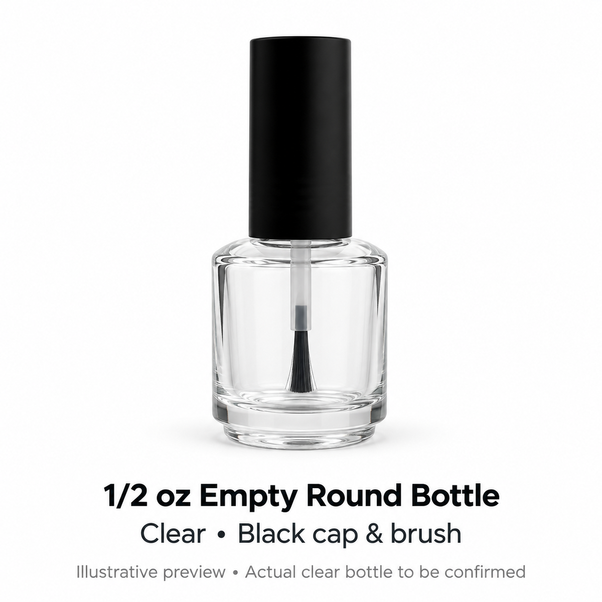 Clear bottle illustrative preview; actual clear product appearance pending confirmation