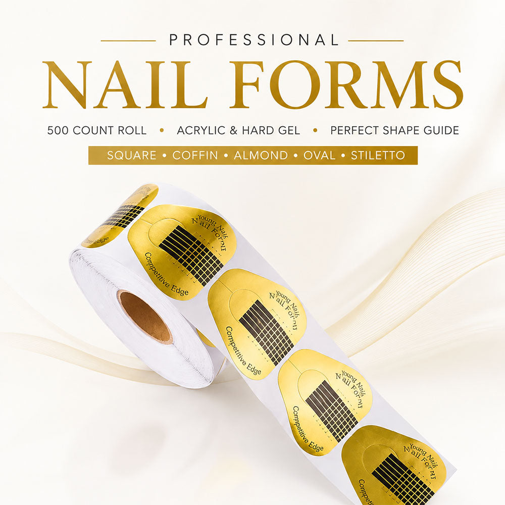 Competitive Edge Double Thick Gold Nail Forms – 500 Count
