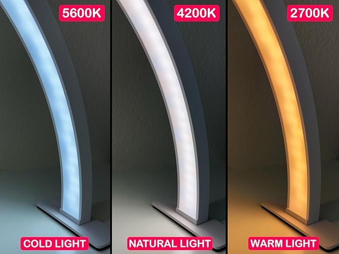Half-Moon Nail Desk Lamp for Professionals