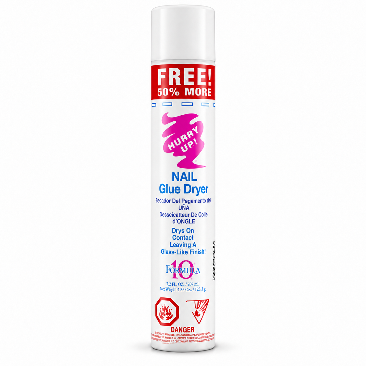 Formula 10 Hurry Up Nail Glue Dryer 7.2 fl oz — single can shown; choose 1, 6 or 12 cans