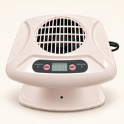 Hot and cool air nail polish dryer with COOL and HOT buttons