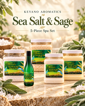 Keyano Sea Salt & Sage Five-Piece Spa Set