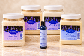 Keyano Lavender Five-Piece Spa Set