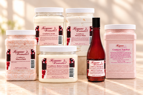 Keyano Cranberry Six-Piece Spa Set