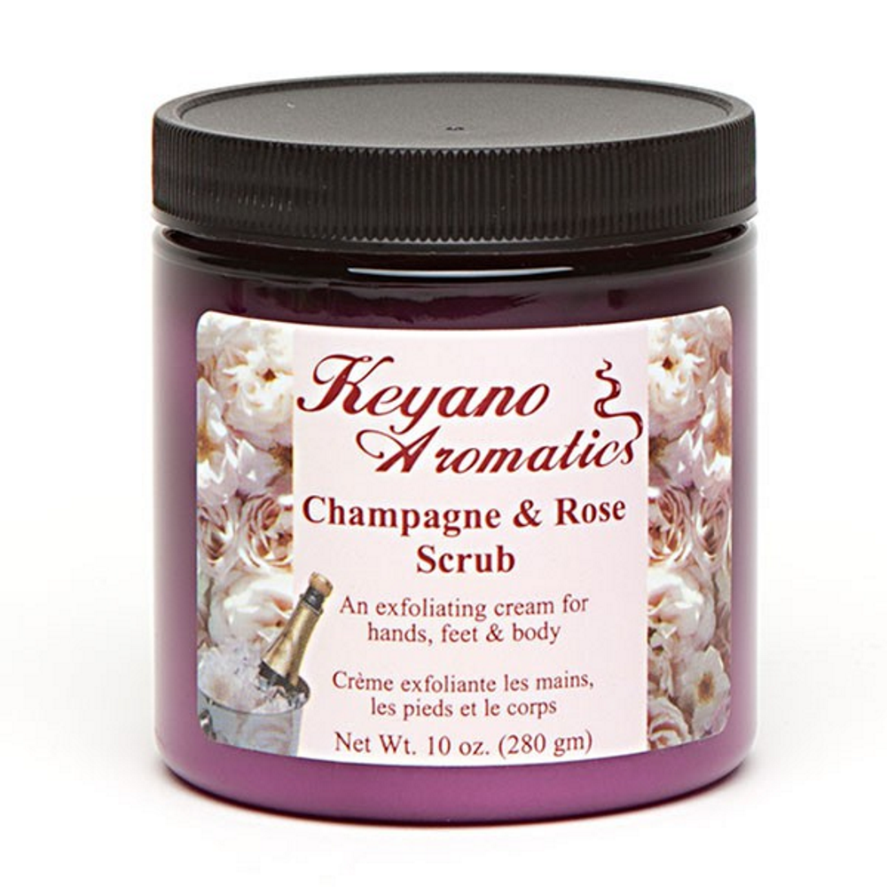 Keyano Champagne and Rose Scrub 10oz.
