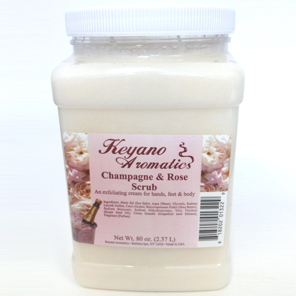Keyano Champagne and Rose Scrub 80 oz.