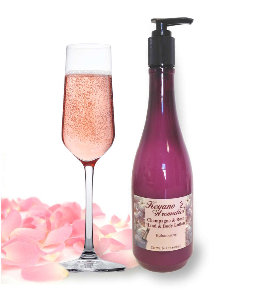 Keyano Champagne & Rose Hand and Body Lotion — manufacturer source photo
