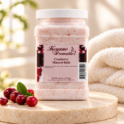 Keyano Cranberry Mineral Bath — styled product photo; decorative props not included.