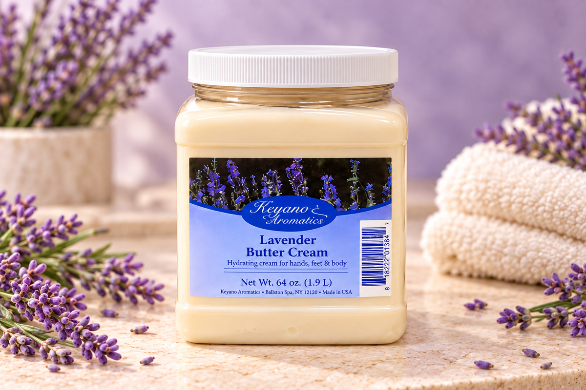 Keyano Lavender Butter Cream 64 oz — individual product, decorative props not included