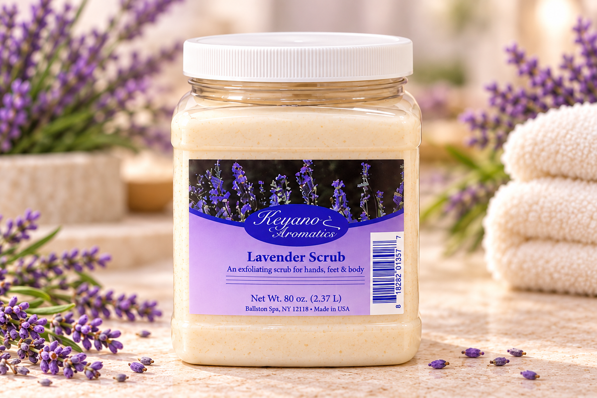 Keyano Lavender Scrub 80 oz — individual product, decorative props not included