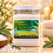 Keyano Sea Salt & Sage Mineral Bath 64 oz — individual product, decorative props not included