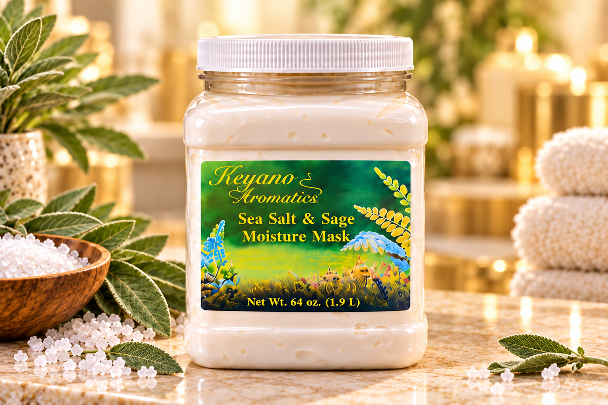 Keyano Sea Salt & Sage Moisture Mask 64 oz — individual product, decorative props not included