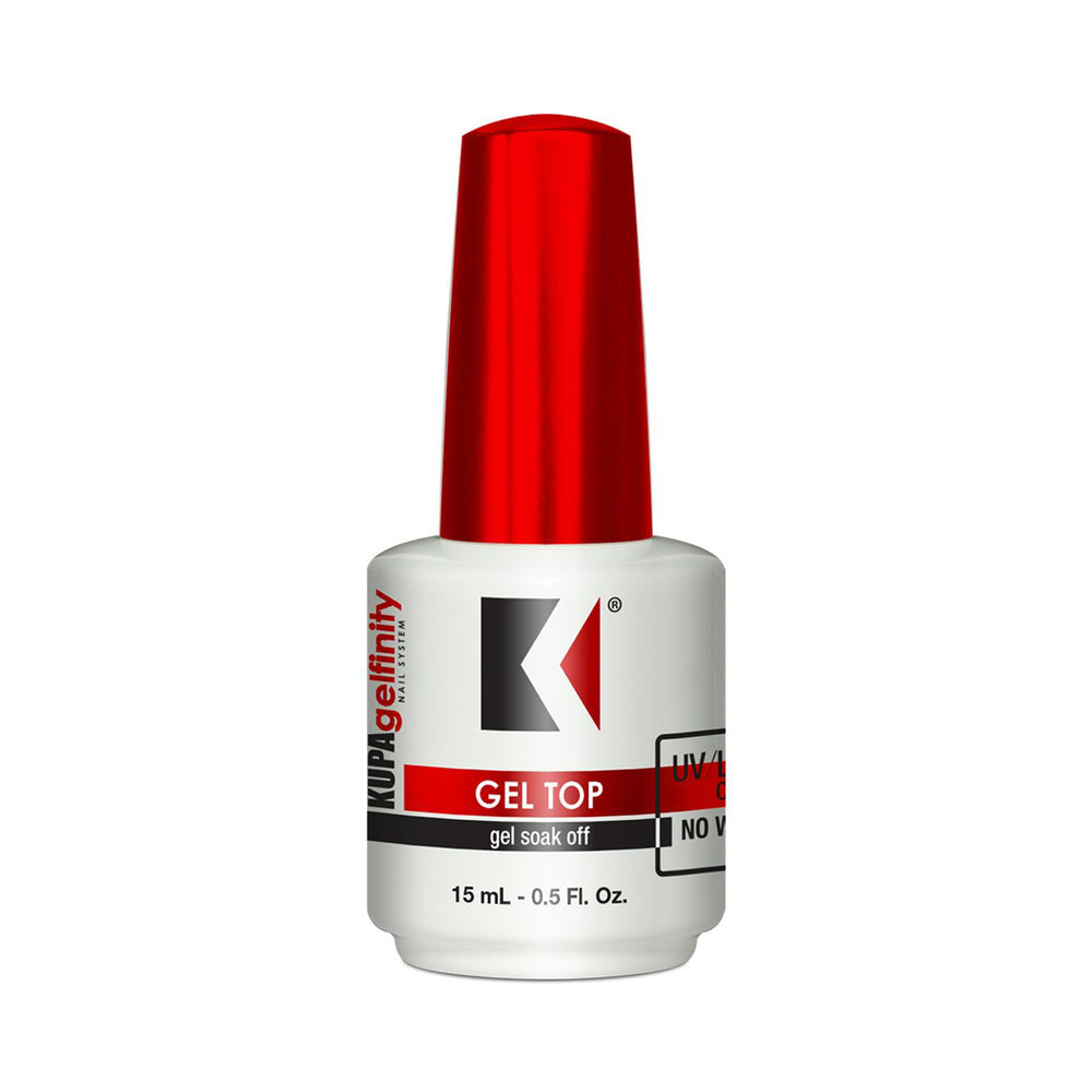 KUPA GelFinity gloss top coat 0.5 oz brush bottle
