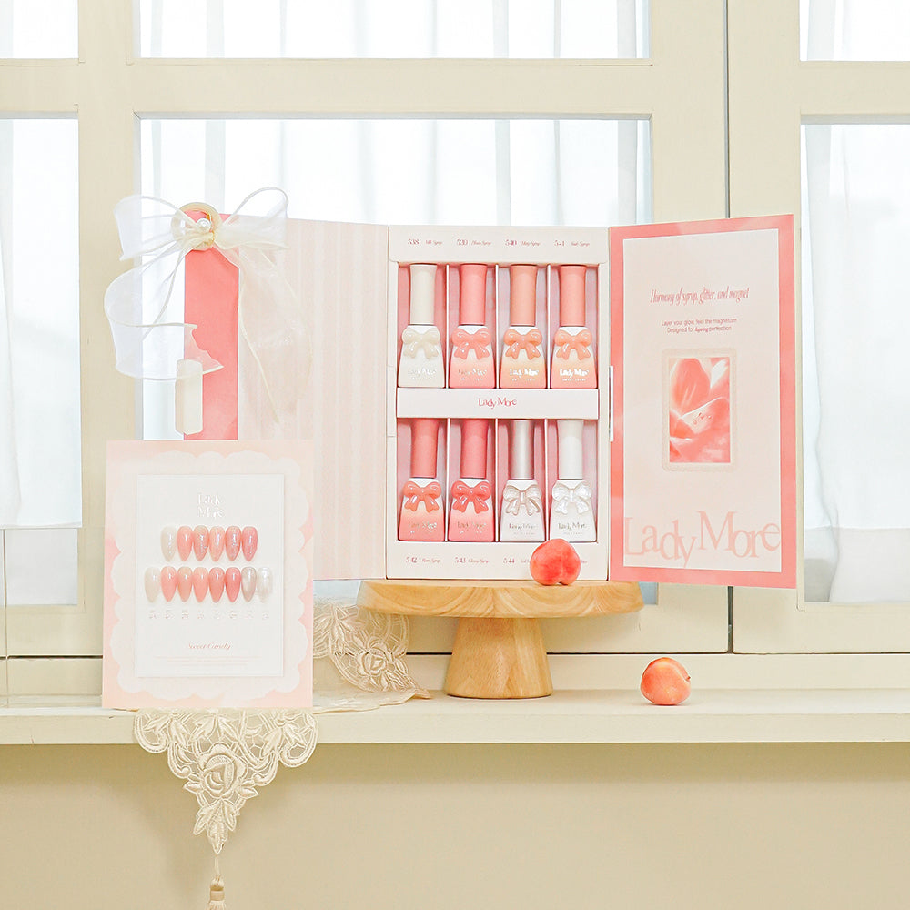 Nude Syrup Gel Collection | Korean Nail Gel Set – Glossy & Long