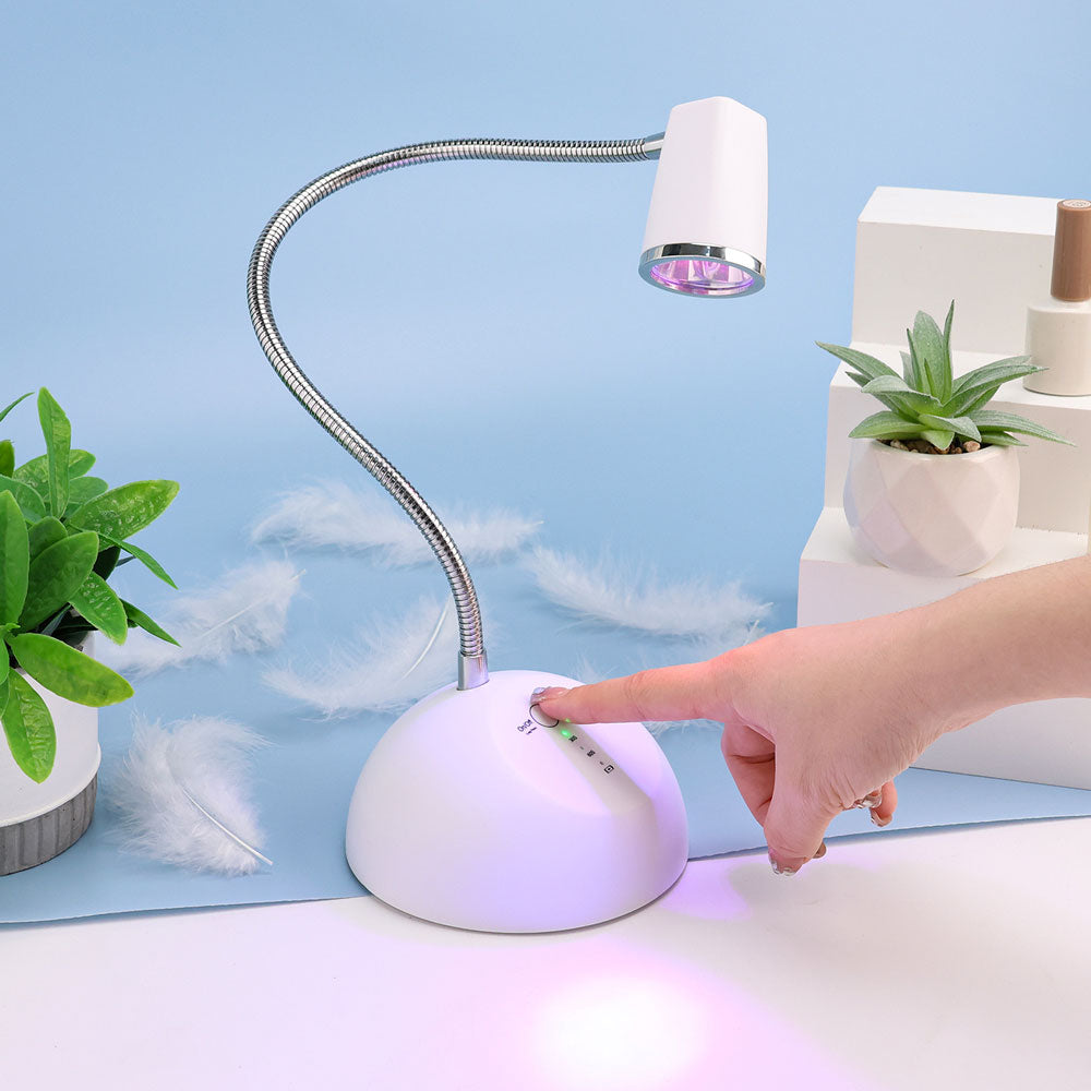 WOORI 18W Rechargeable Touch LED Flash Cure Lamp – Soft Gel Tips