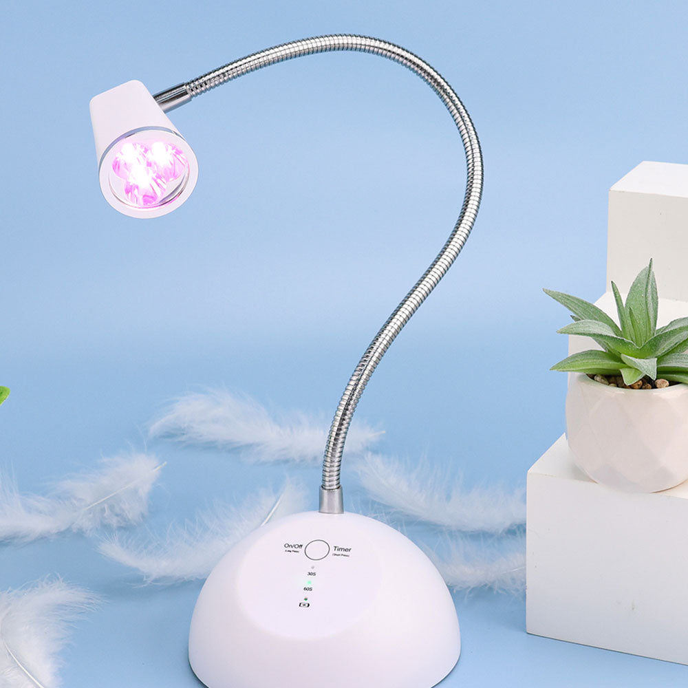 WOORI 18W Rechargeable Touch LED Flash Cure Lamp – Soft Gel Tips