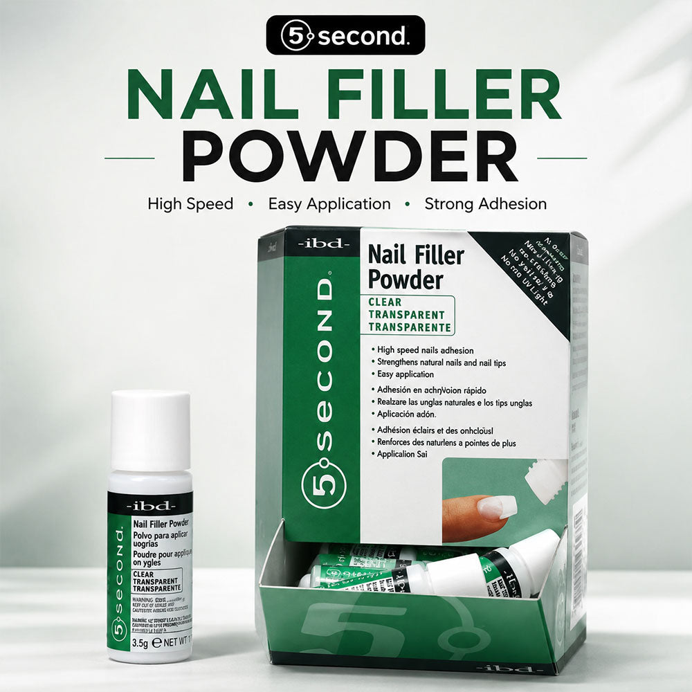 IBD 5 Second Nail Filler Powder Clear