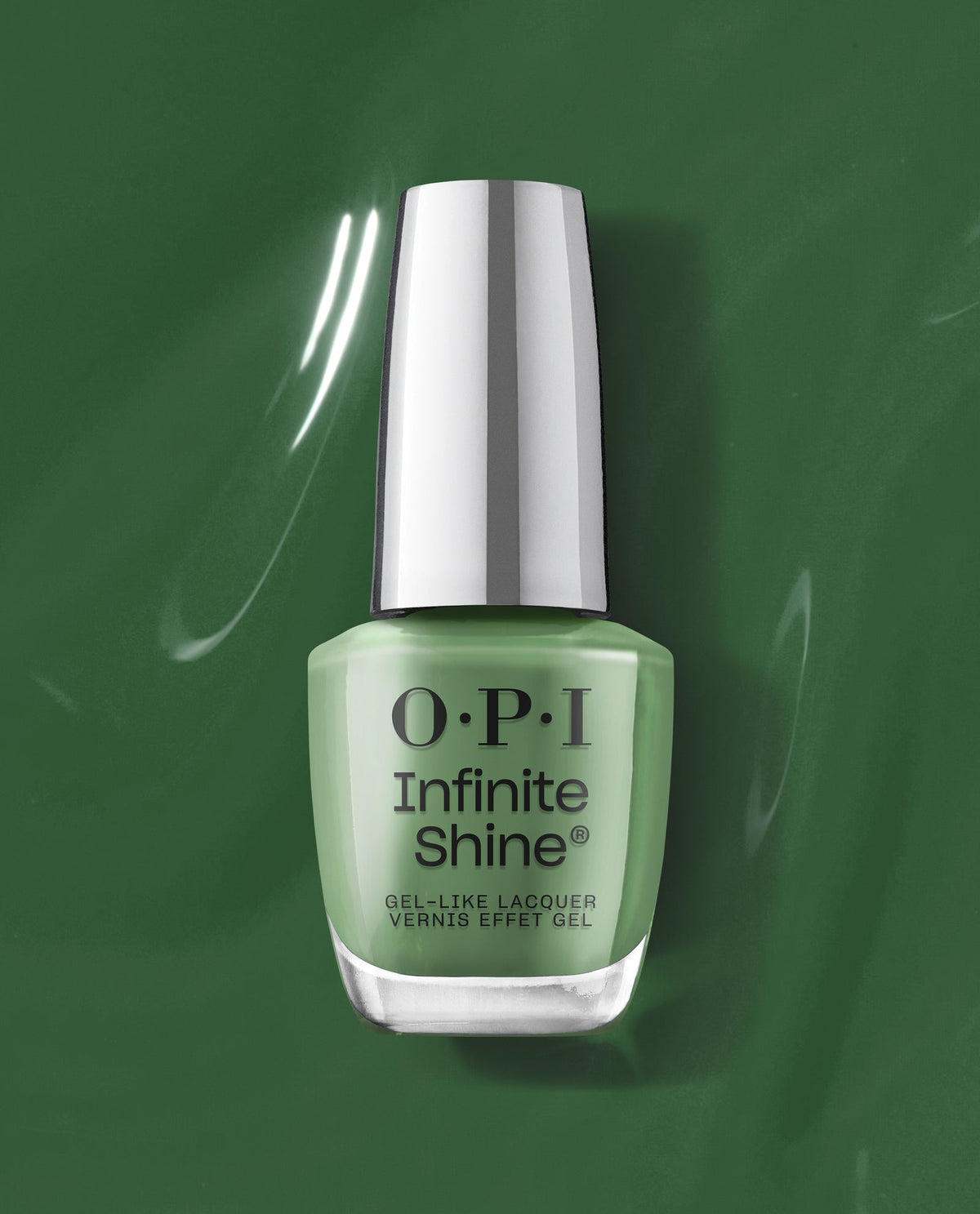OPI Infinite Shine 123 — Happily Evergreen After