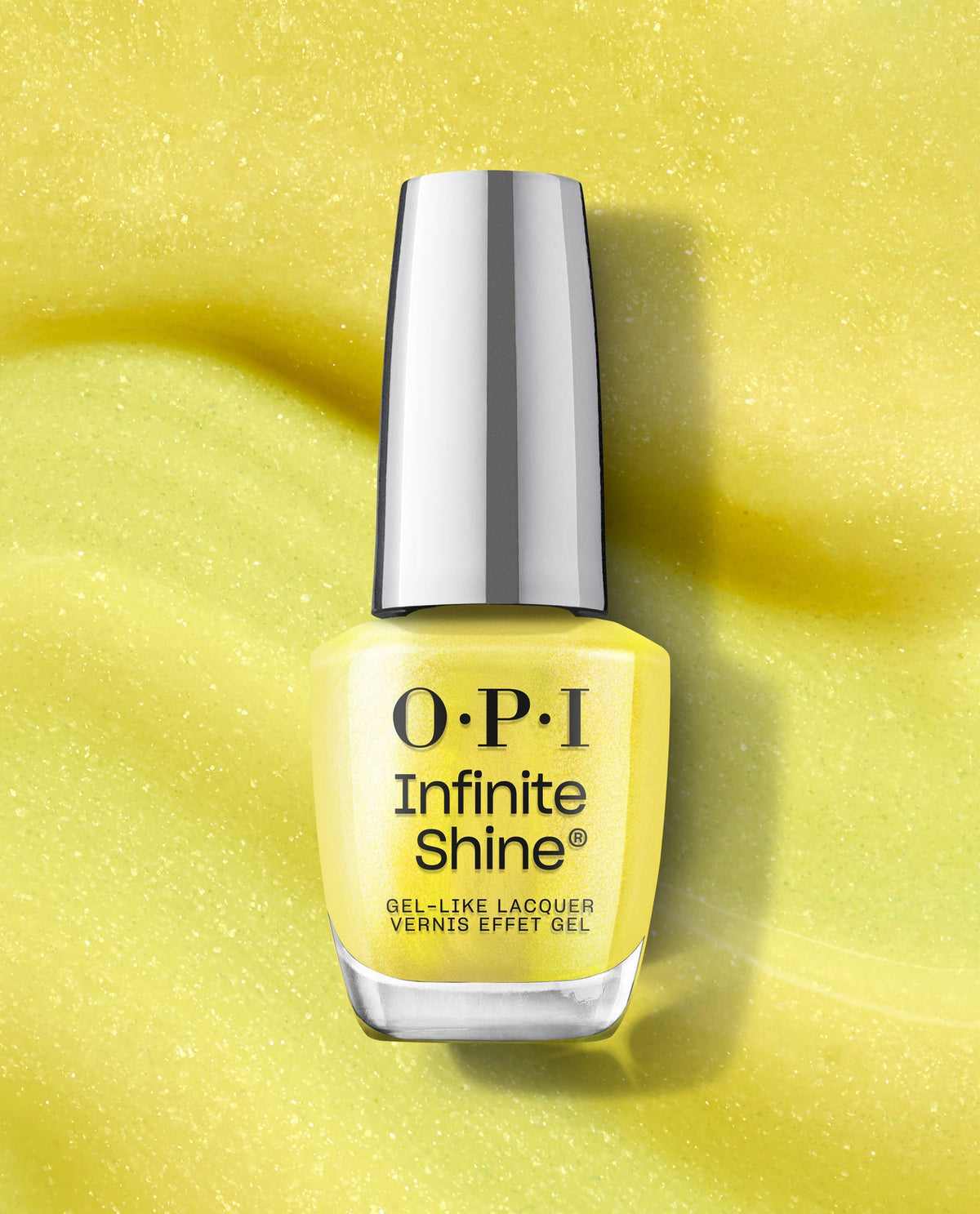 OPI Infinite Shine 213 — Limon-yello!