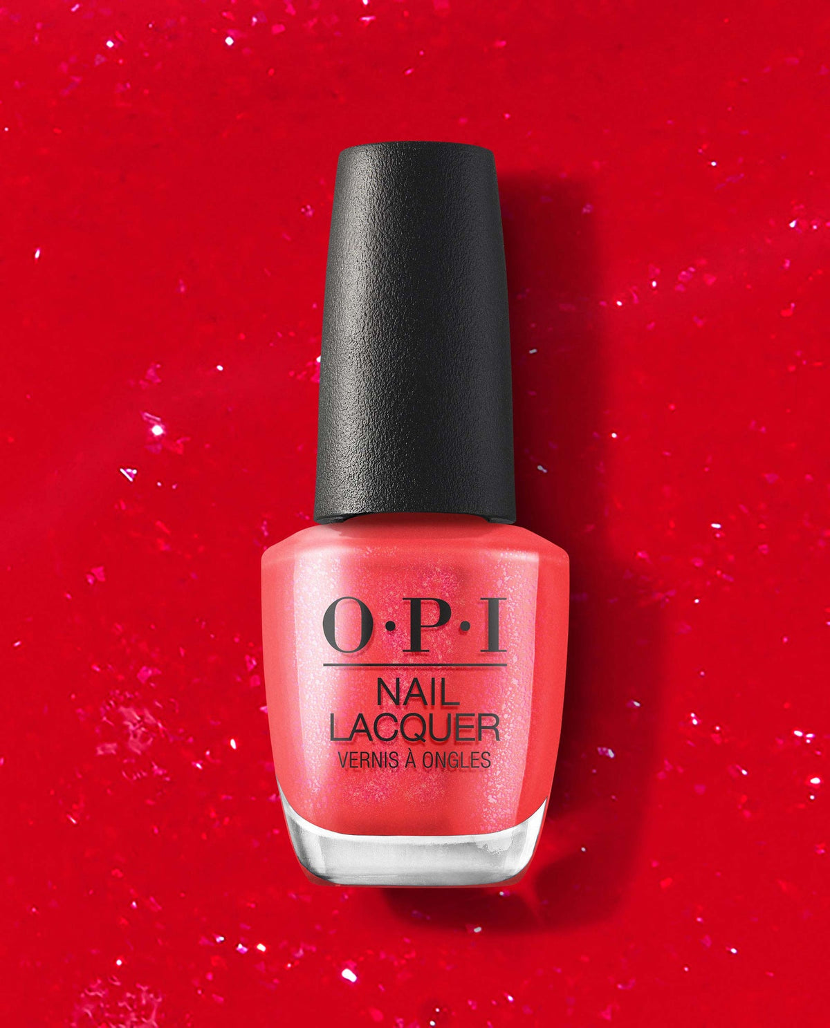OPI Nail Lacquer S010 — Left Your Texts on Red