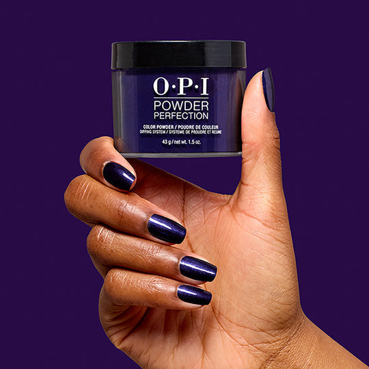 OPI Powder Perfection DPF047 Don't Over Ink It 1.5 oz jar jar and manicure
