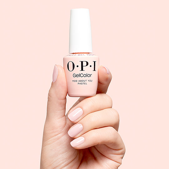 OPI GC F037 Mod About You Pastel bottle and manicure
