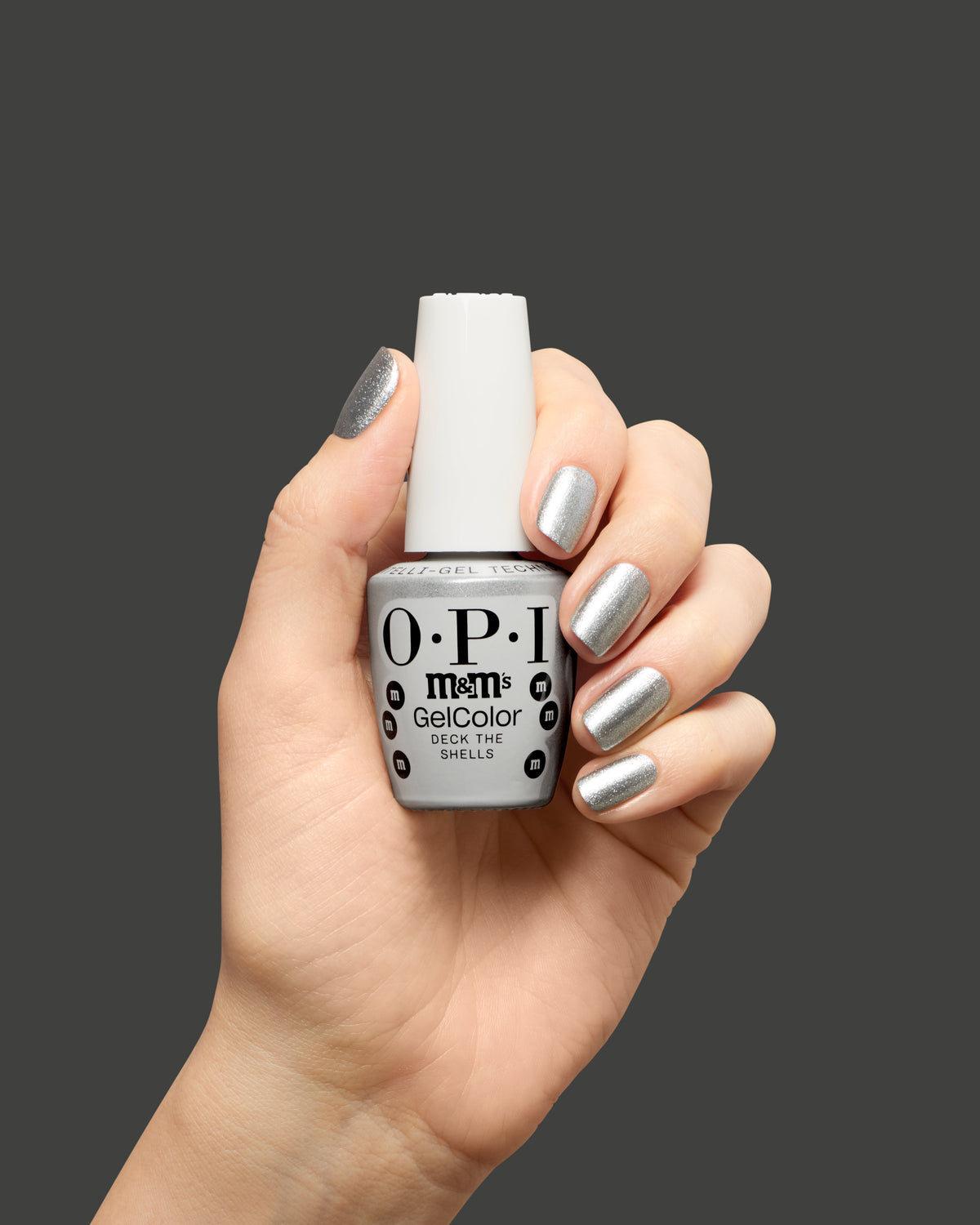 OPI x M&M’s — deck the shells