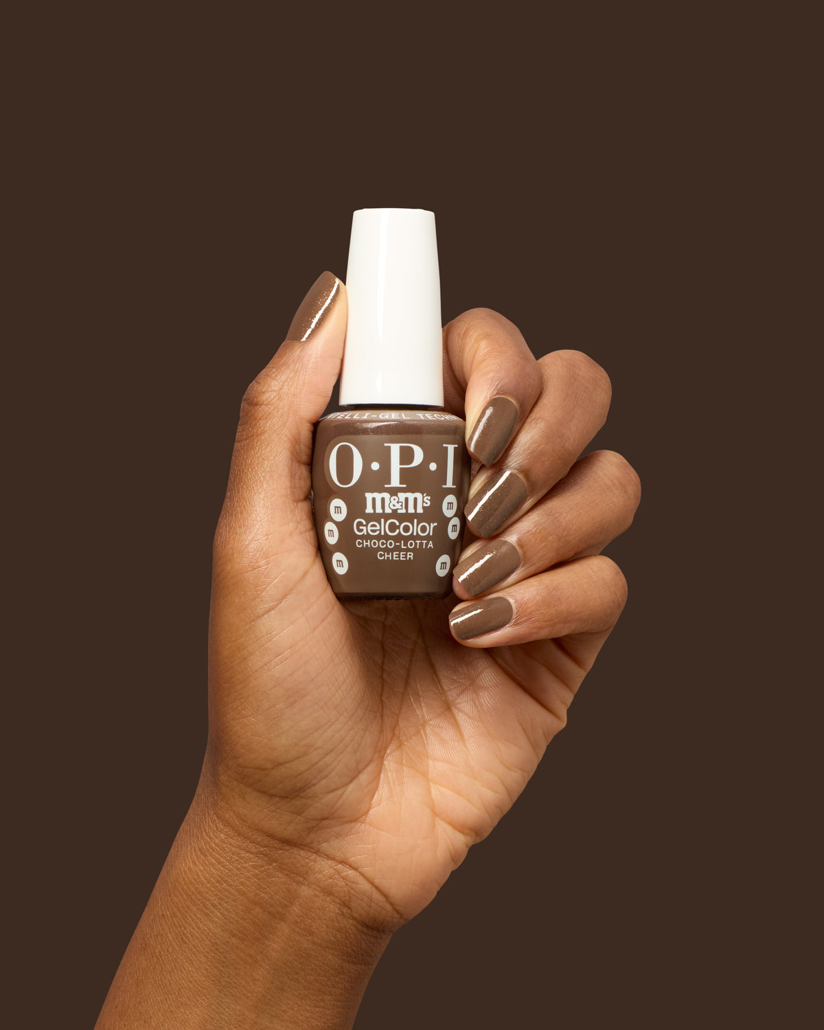 OPI x M&M’s — choco lotta cheer