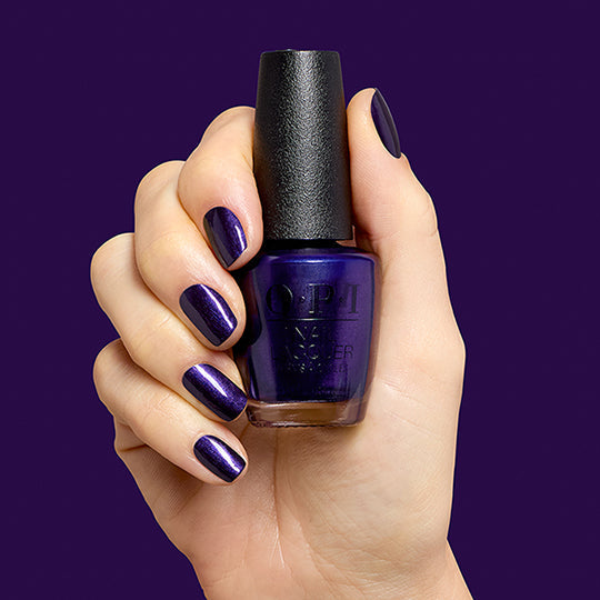 OPI NL F047 Don't Over Ink It bottle and manicure
