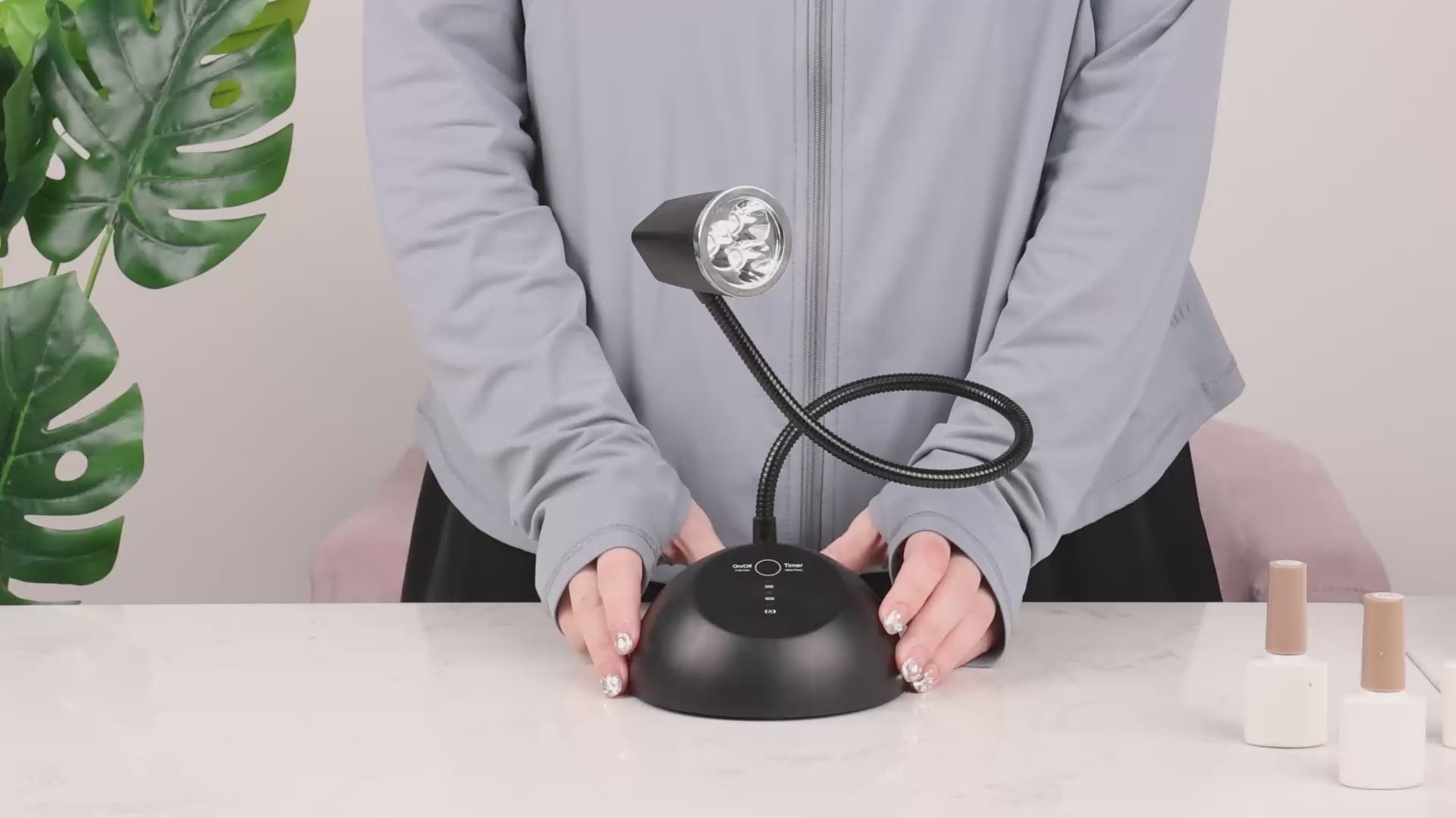 Load video: Woori NY - Touch Sensor &amp; Rechargeable LED Nail Lamp