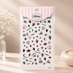 Sweet Candy Rock Star Nail Sticker | NS010