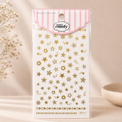 Sweet Candy Gold Star Nail Sticker | NS011