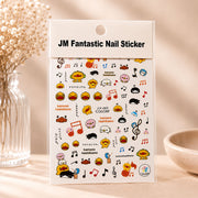 JM Fantastic Nail Sticker CA-069 – Cute Animal & Music Nail Decals | NS017