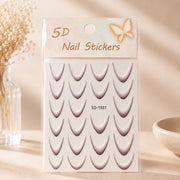 5D French Tip Gradient Nail Sticker | NS018