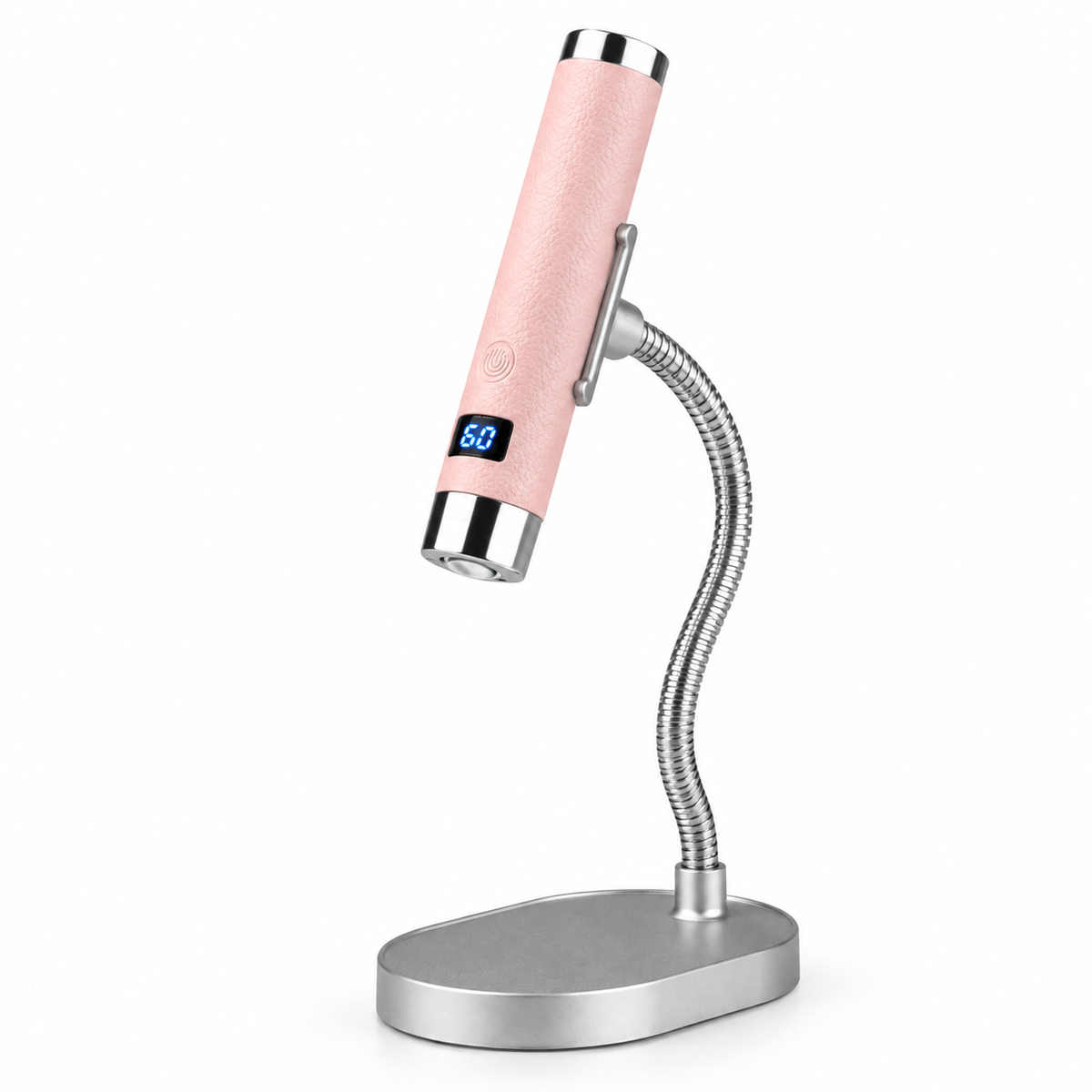 Pink AI Sensor Nail Lamp with flexible stand