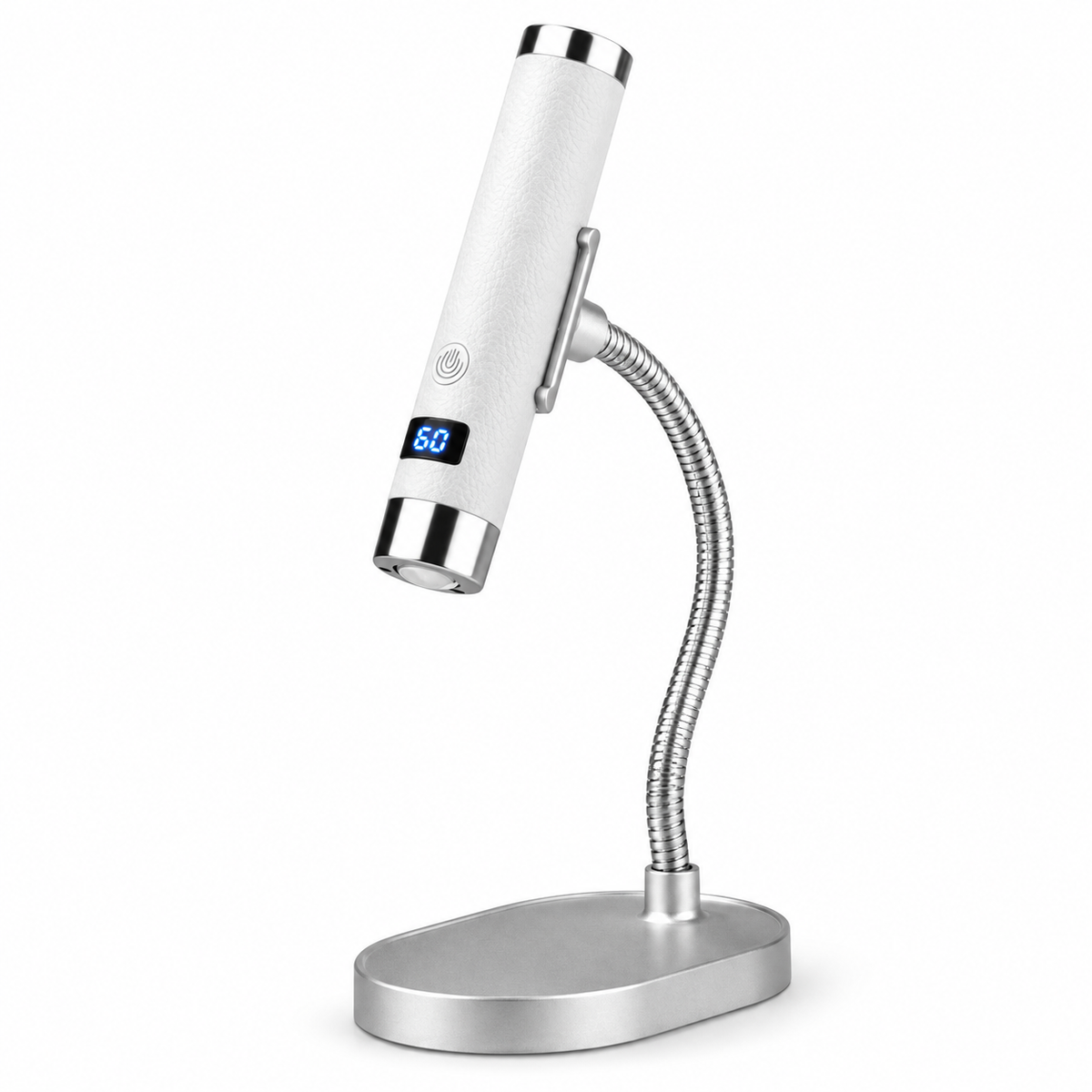 White AI Sensor Nail Lamp with flexible stand