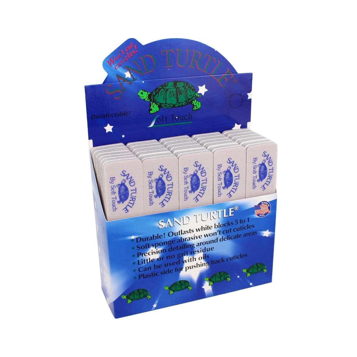 Soft Touch 5 1/4" X 1 1/8" Double Side Sponge 120/220 — 30/BOX